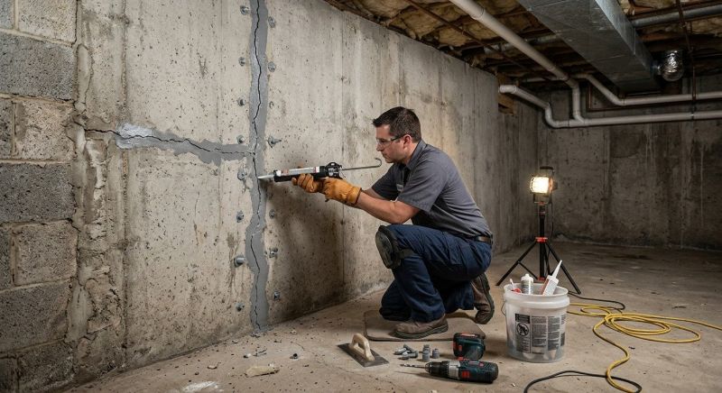 Basement Crack Repair in Delray Beach, FL