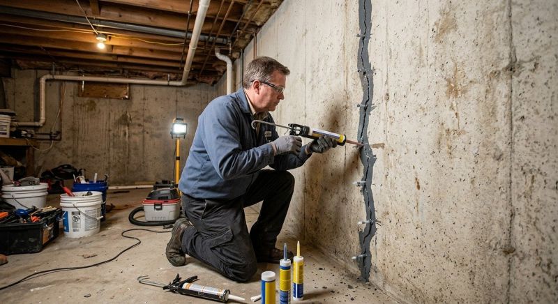 Basement Crack Repair in Delray Beach, FL