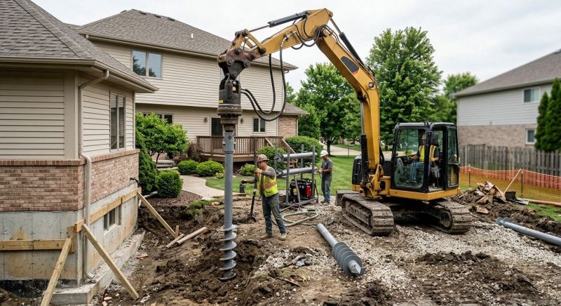 Helical Pile Installation in Delray Beach, FL